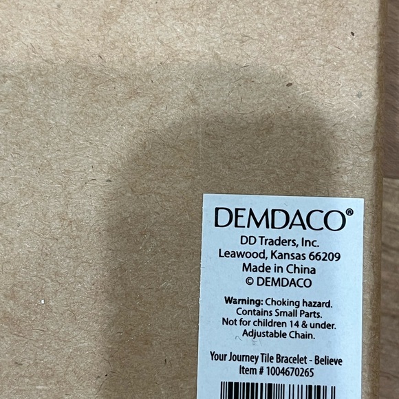 NIB - Demdaco Silver and Black Adjustable Bracelet - Picture 3 of 6